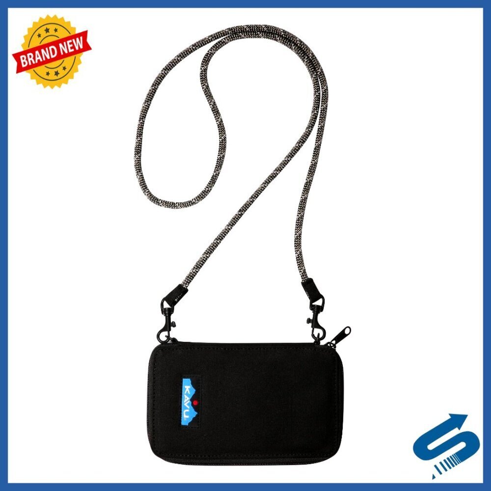 Bi-Fold Crossbody Wallet with Rope Strap Minimal Chic Functional Pockets